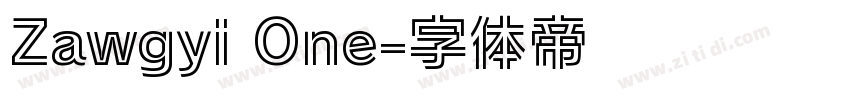 Zawgyi One字体转换